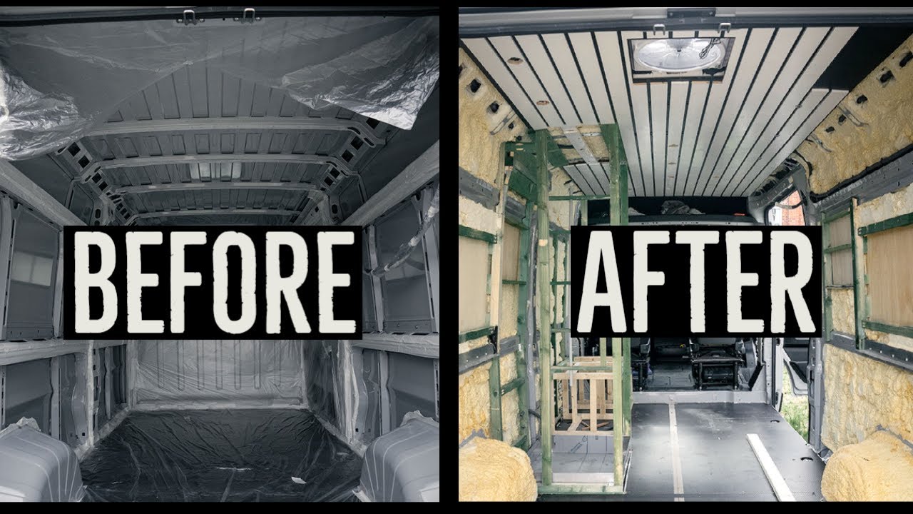 How We Built a Wooden Slatted Ceiling for our CAMPER VAN