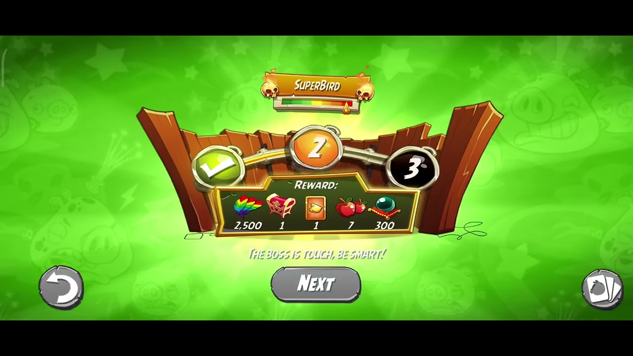 Angry birds 2, king pig panic, bubbles card, 3/3/2025, flock shown in the end
