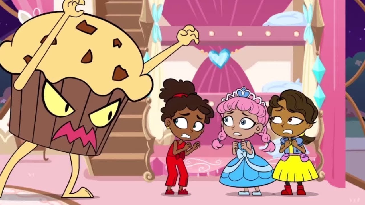 Giant Muffin Monster Ruins Princess Sleepover | Kiddyzuzaa Land | Cartoons for Kids | WildBrain