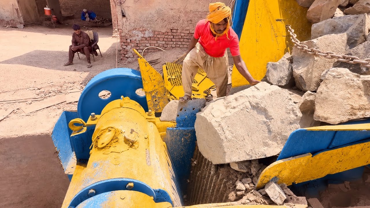 Hard Stone Crushing Factory Work | Satisfying Crusher Video :Giant Rocks vs Powerful Stone Crusher