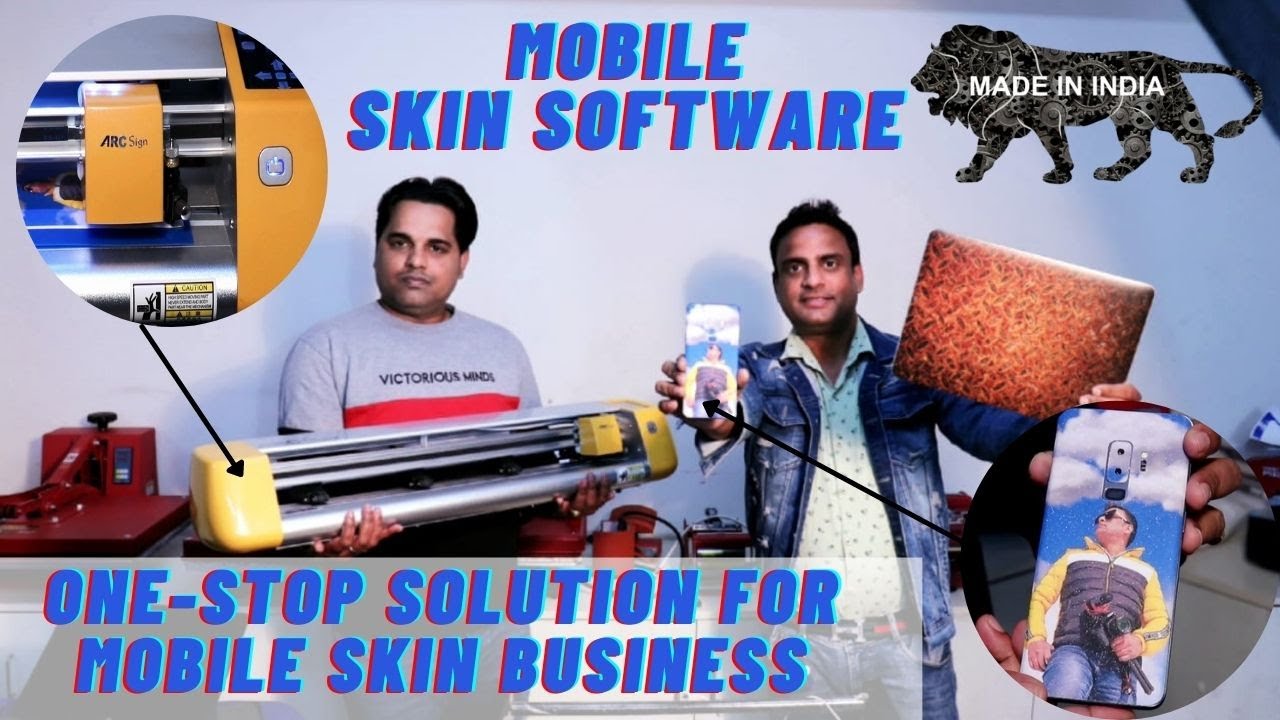 Best Mobile Skin Software & Mobile Skin Cutting Plotter. Ft- @New Gadget Nagri