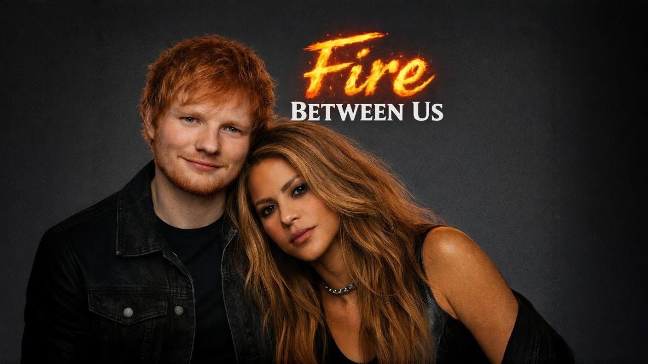 Ed Sheeran ft. Shakira | Fire Between Us 🔥 —(New Hot Emotional Love Song ❤ )—Lyrics  Video 2026