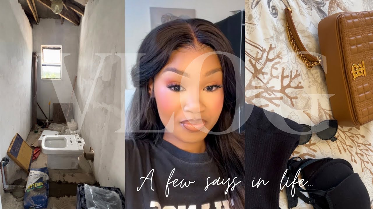 #vlogs :We’re done with the ceiling let’s do the bathroom upstairs now😭.. A few days in life🎀.