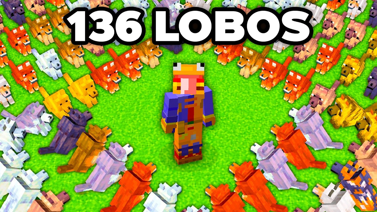 Conseguí Todos los Nuevos Lobos en Minecraft Hardcore