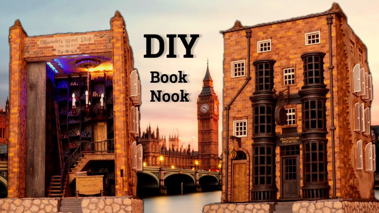 DIY Book Nook / Sorcerer's Wand Shop Book Nook / Anavrin