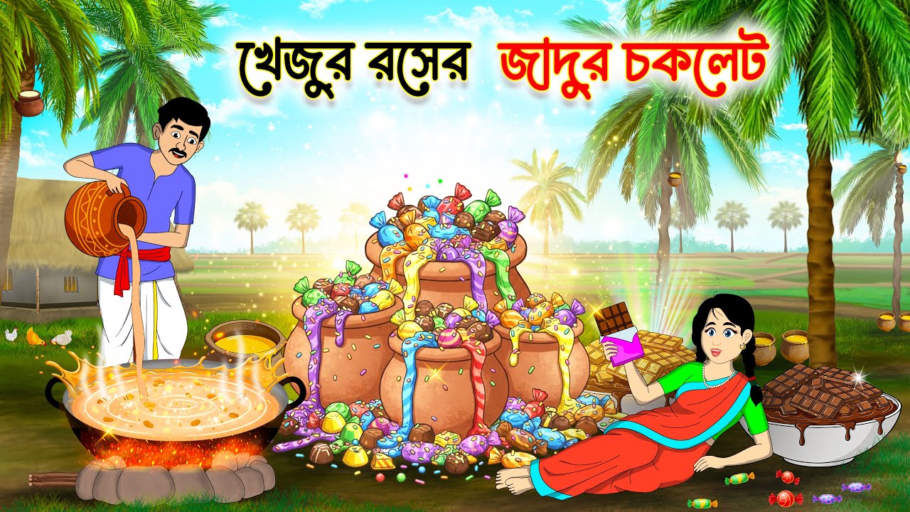 খেজুর রসের জাদুর চকলেট | Bengali Fairy Tales Cartoon | Rupkothar Notun Golpo | Thakumar Jhuli