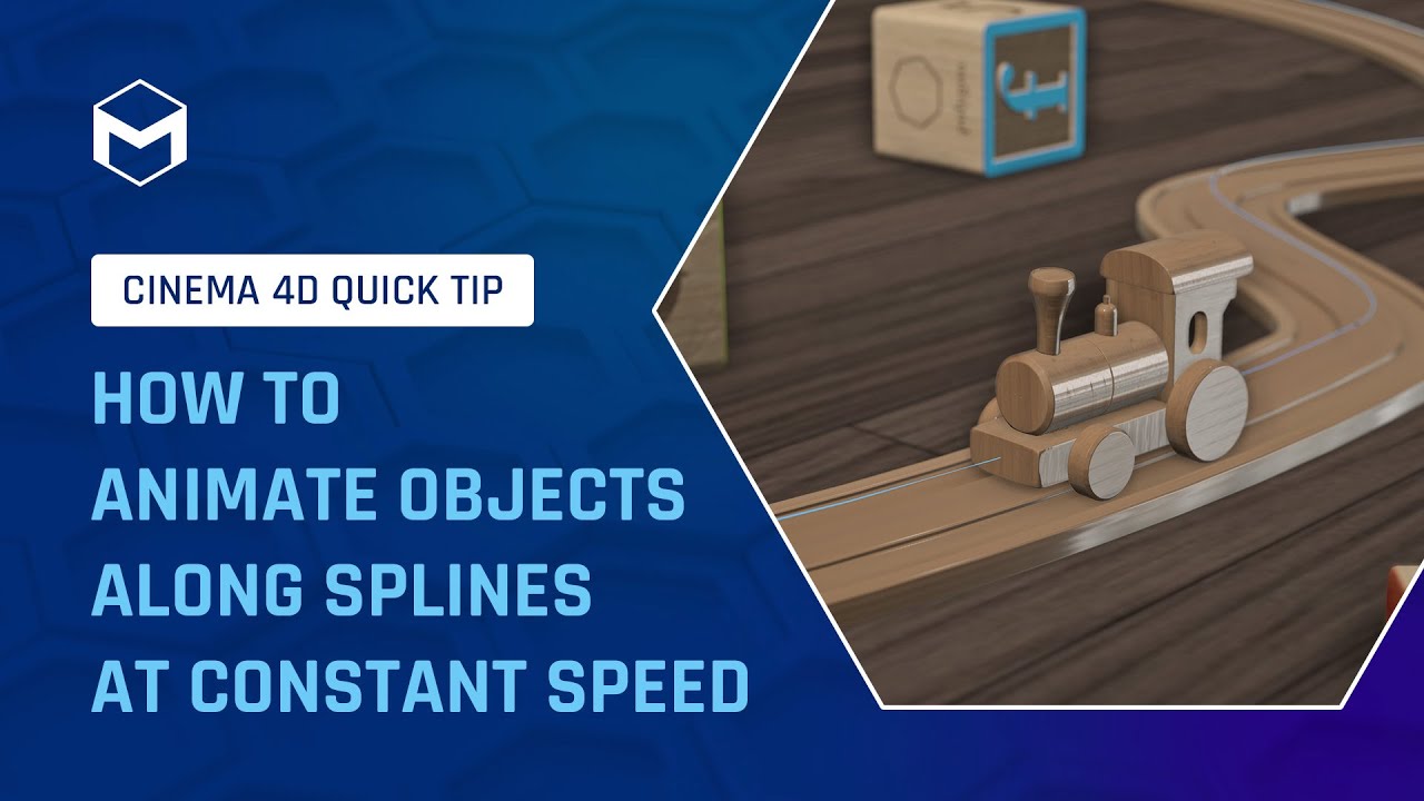 #C4DQuickTip 13: How to animate objects along splines at constant speed in Cinema 4D