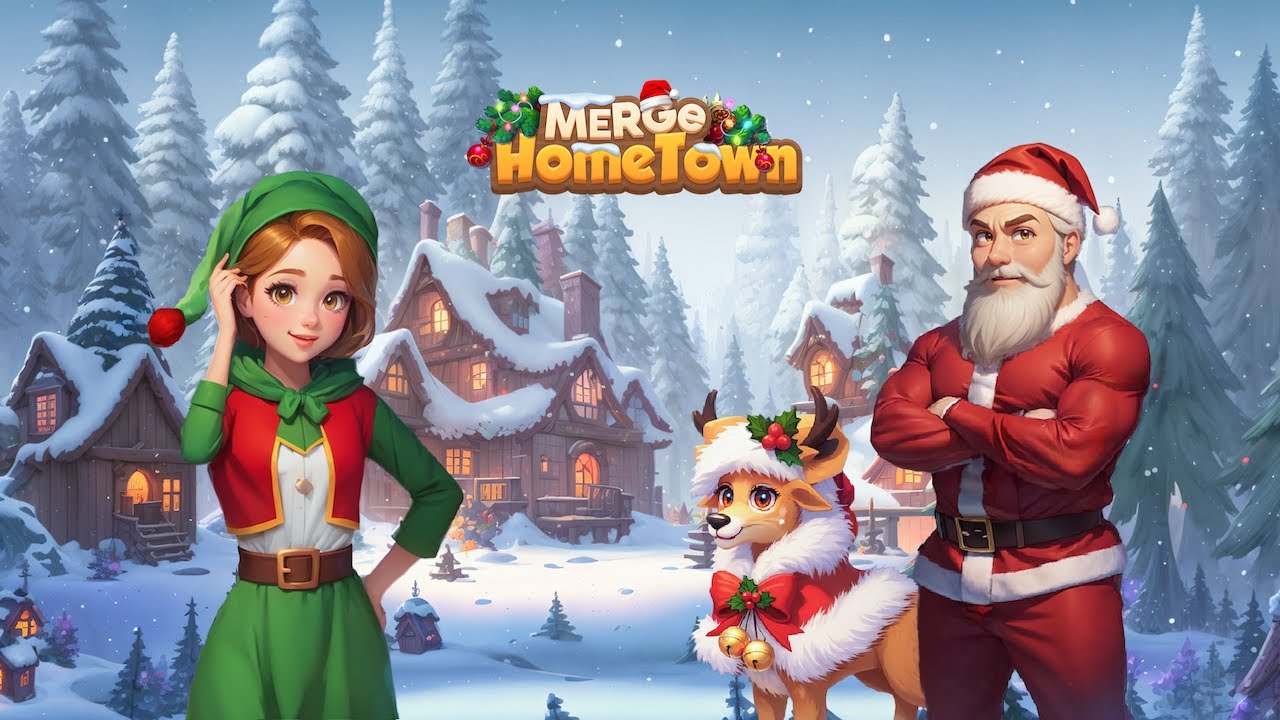 Merge HomeTown: Merge Games | Christmas Gameplay Trailer | New Merge Puzzle Games on Android & iOS