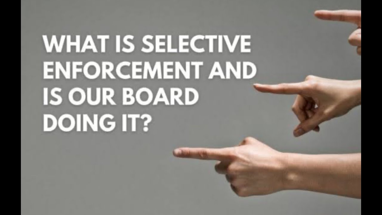 HOA Selective Enforcement #pleasesubscribe #speakingupmatters