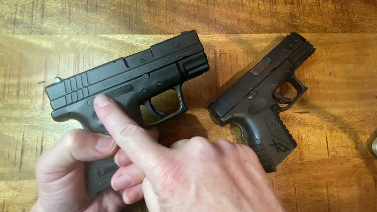 Springfield XD 3” Subcompact  40SW vs Springfield XD-M Elite 3.8” Compact 10MM