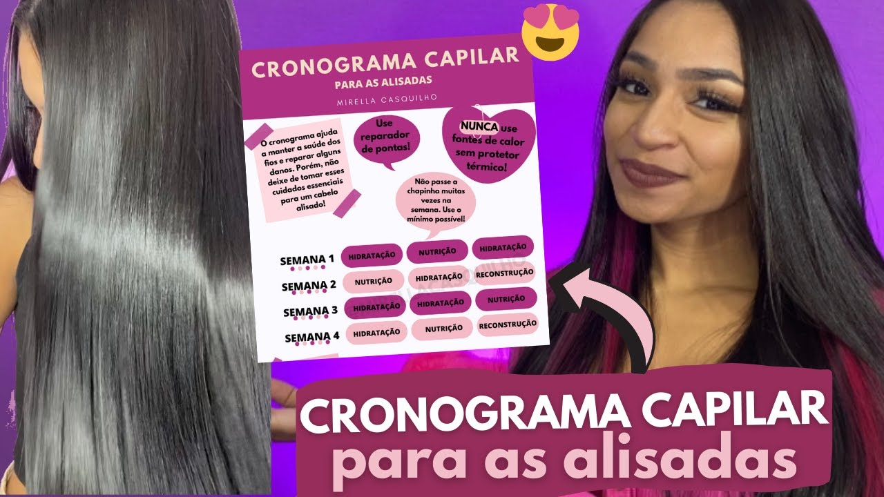 CRONOGRAMA CAPILAR PARA AS ALISADAS