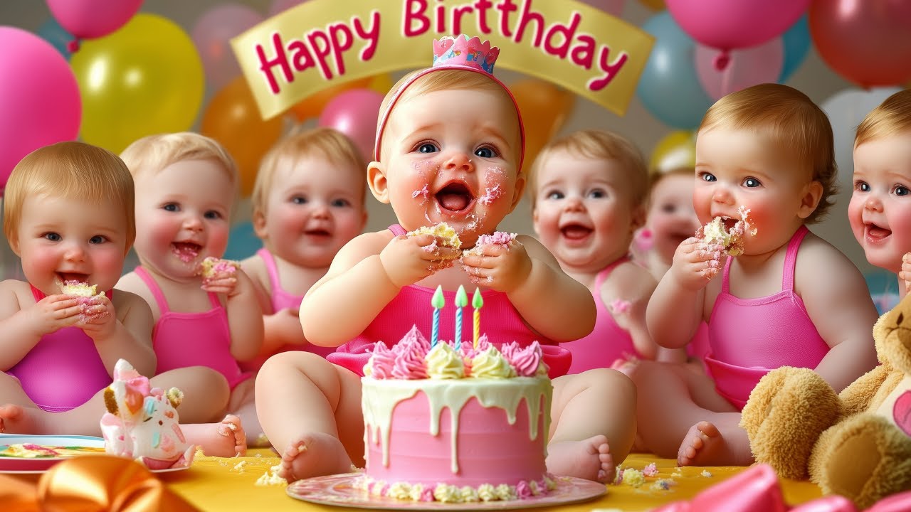 Happy Birthday Song | Cute Baby Dance Party! 🎉 | Fun Birthday Song for Kids | Neela Tota