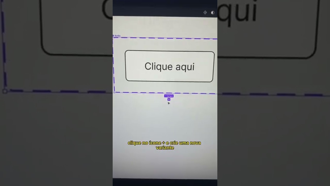 Criando um bot&atilde;o com efeito hover no Figma.