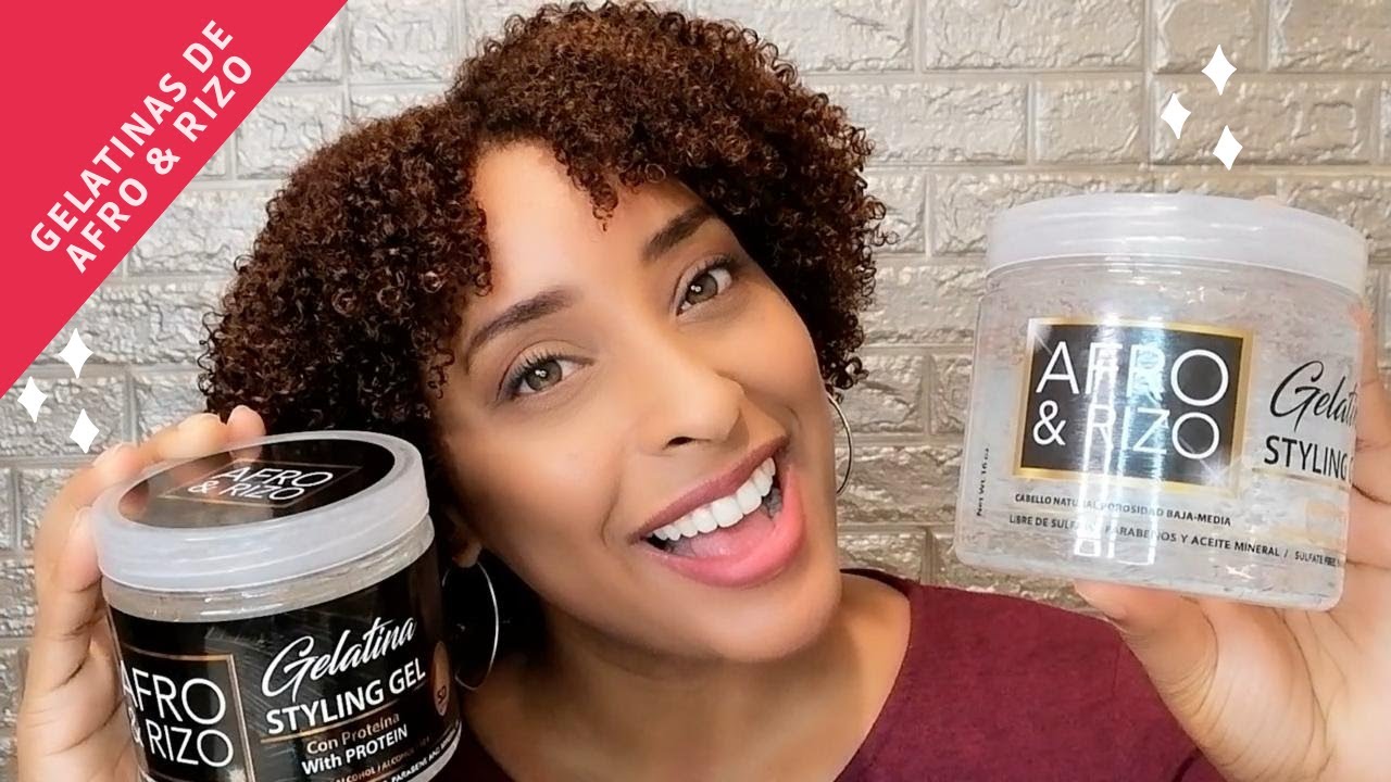 Probando Las Gelatinas de Afro & Rizo | Cabello tipo 4 | AFRODITA RD