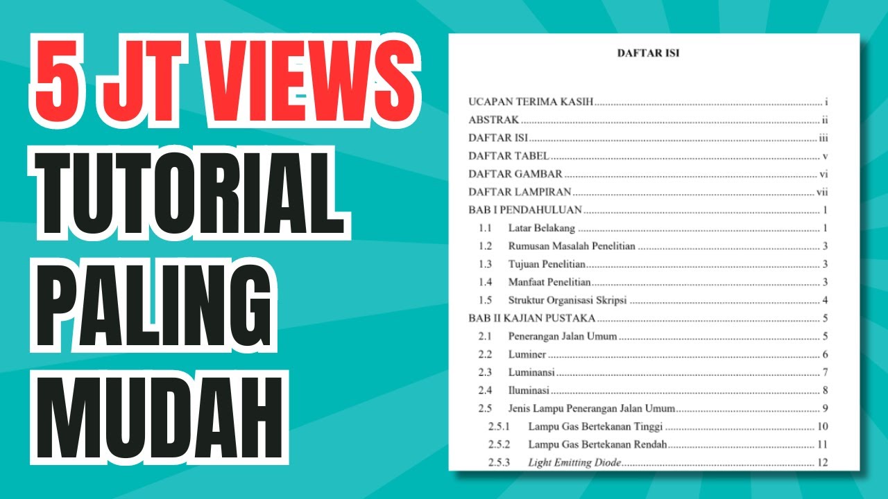 Cara Membuat Daftar Isi Makalah & Skripsi Secara Otomatis