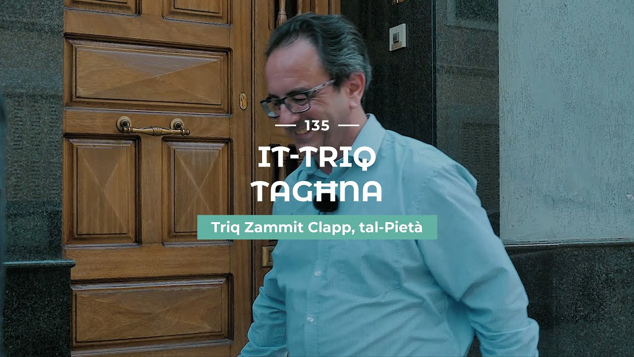 Reuben Mifsud and Pieta a few days before its feast