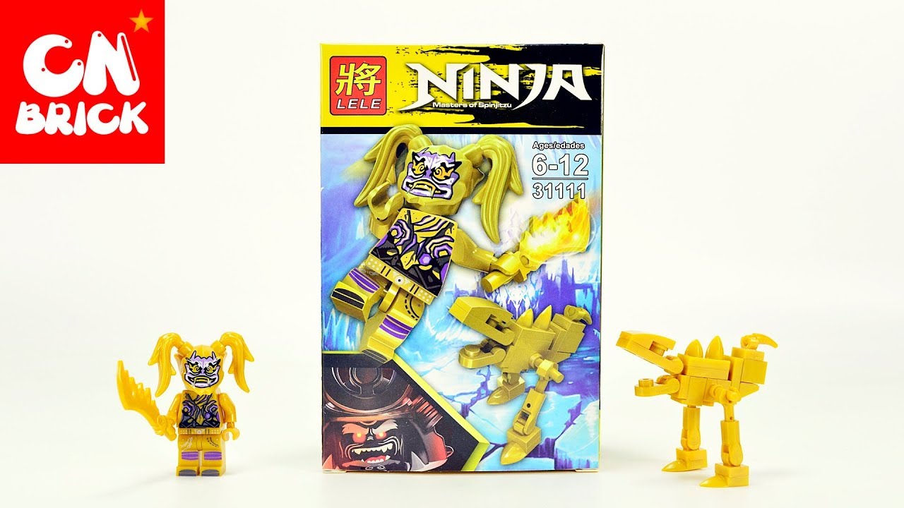 Unoffical LEGO NINJAGO GOLDEN NINJA ULTRA VIOLET LELE 31111 Unofficial LEGO lego videos