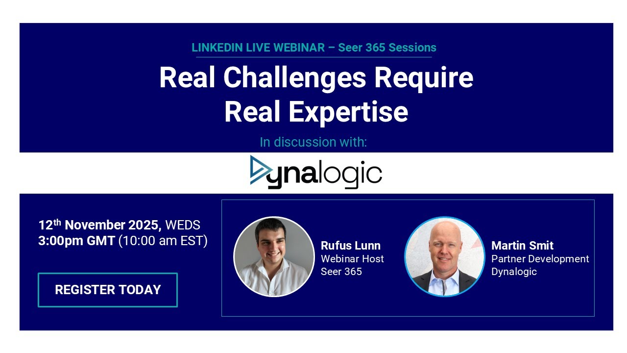 Seer 365 Sessions: Real challenges require real expertise 📱