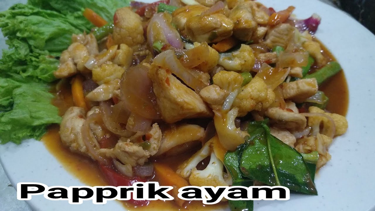 Resepi ayam masak Paprik ala Thai