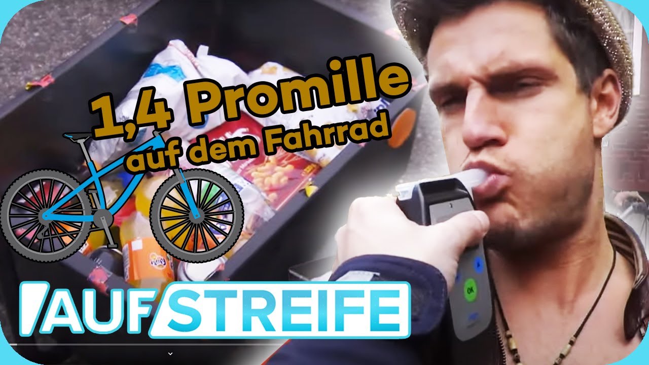 1,4 PROMILLE AUF DEM FAHRRAD 🚴‍♂️ Wo will der Betrunkene hin? | Auf Streife | SAT.1