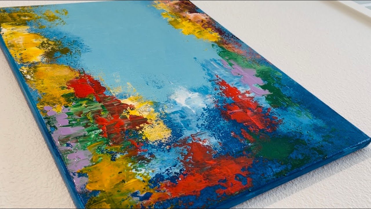 Fantastic Abstract Painting Technique worth of try. #abstractpainting #paletteknifeart #abstractart