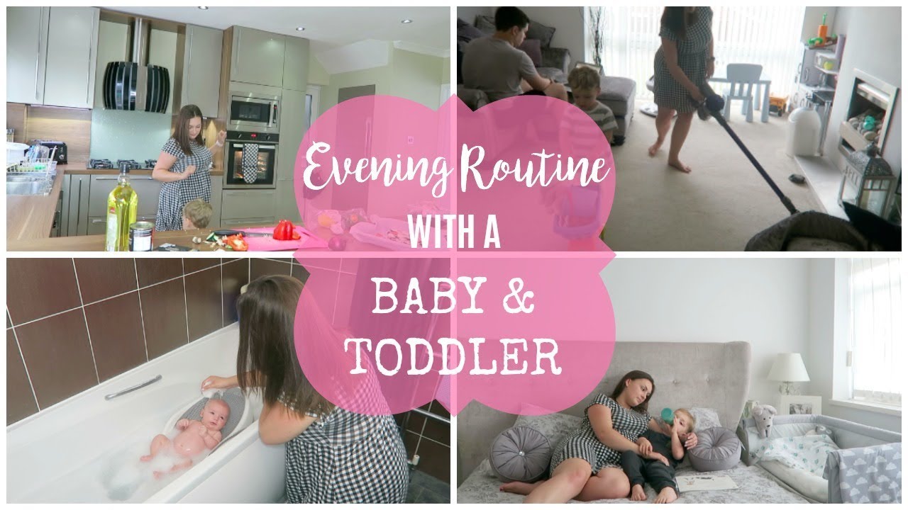 EVENING AND BEDTIME ROUTINE WITH 2 KIDS | BABY AND TODDLER | MRS SMITH & CO.