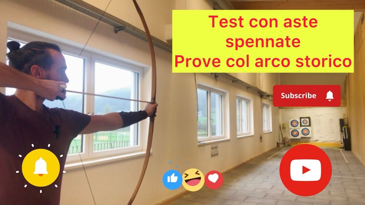 Prove di tiro con aste spennate - aste in cedro - Röckbow arco storico
