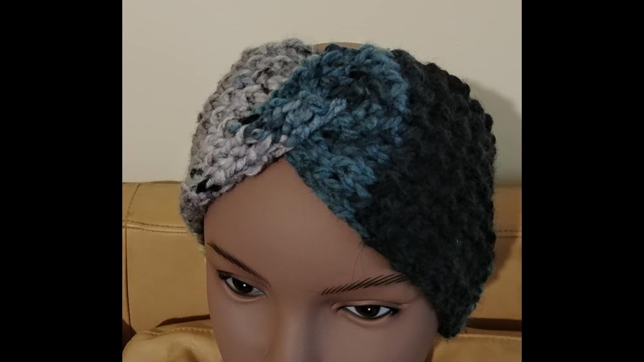 Easy Textured Beginner Stitch Twisted Headband Ear Warmer Loom Knit