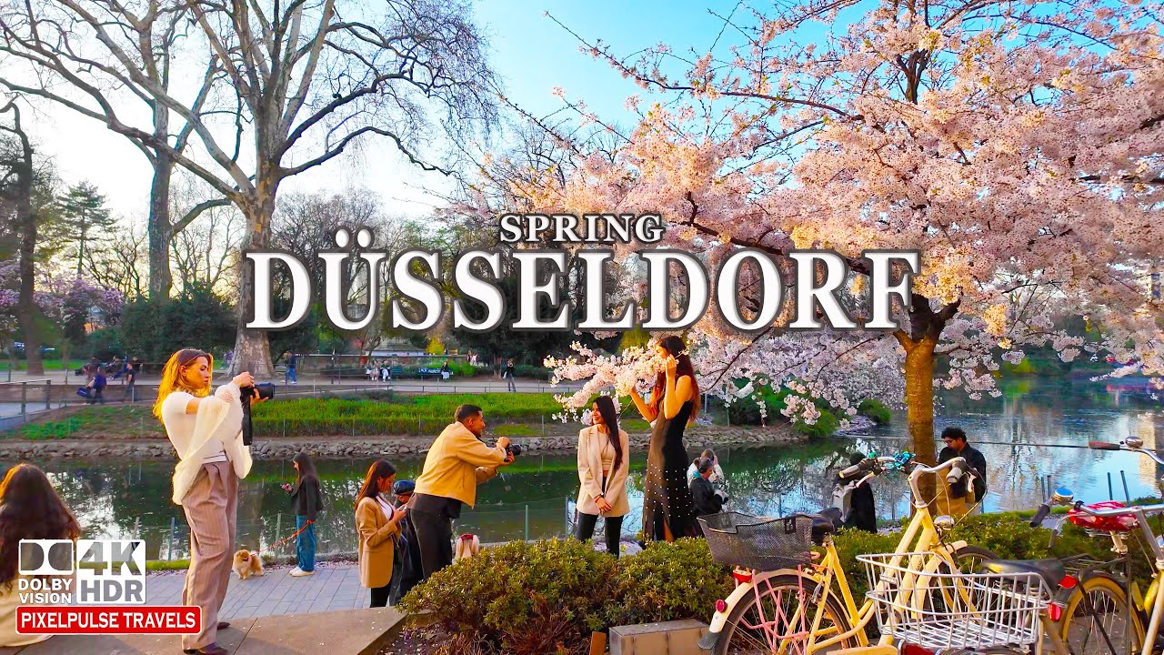 Düsseldorf 4K Walking Tour 2025 | Germany’s Fashion Capital & Stunning Rhine Views