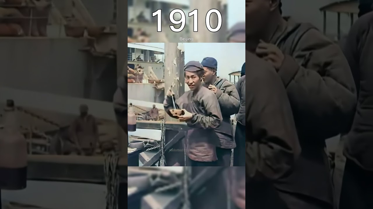 Colorized Footage of Beijing, China | 115 Years Ago #new #history #video #old #viralvideo #retro