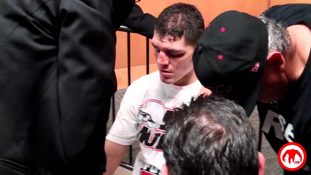 Illegally filming Nick Diaz backstage at Strikeforce