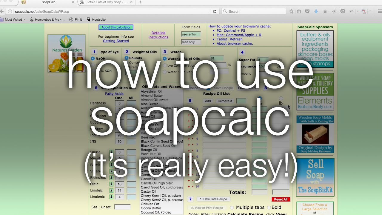 Как использовать SoapCalc (это просто!)