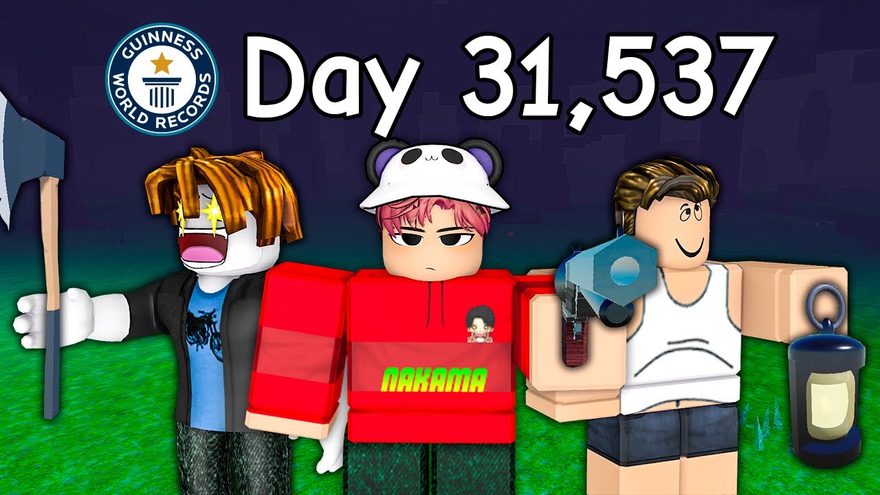 Can 3 YOUTUBERS Set A WORLD RECORD  In 99 Nights In The Forest 
