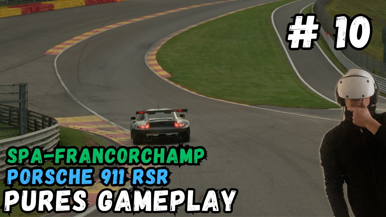Goldene Streckenerfahrung auf Spa | Porsche 911 RSR • Pure Gameplay