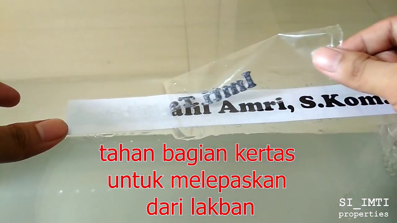 DIY stiker dari kertas fotokopi