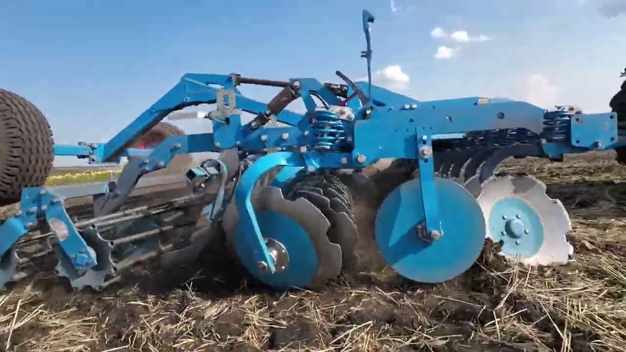 Дискую останнє поле john deere + lemken Rubin