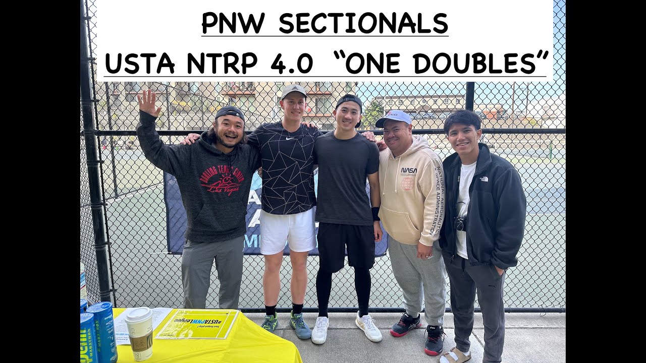 NTRP 4.0 Tennis  2023 USTA "One Doubles" PNW sectionals - NWW vs SOR 2nd set 