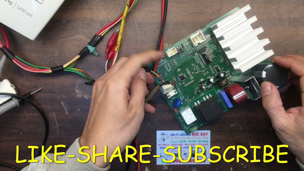 Sửa bo công suất beko của khách xem youtube p1