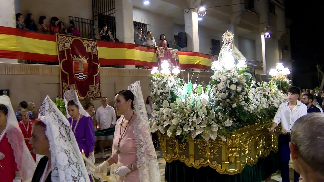 Procesión de la Virgen de Nuestra Señora de las Virtudes en Santa Cruz de Mudela