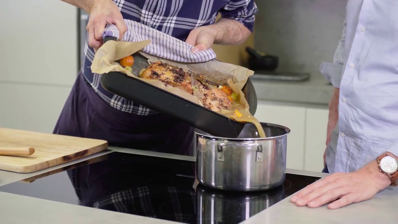 Oliver Rowe's cider braised pork recipe using a Miele Steam Combination Oven