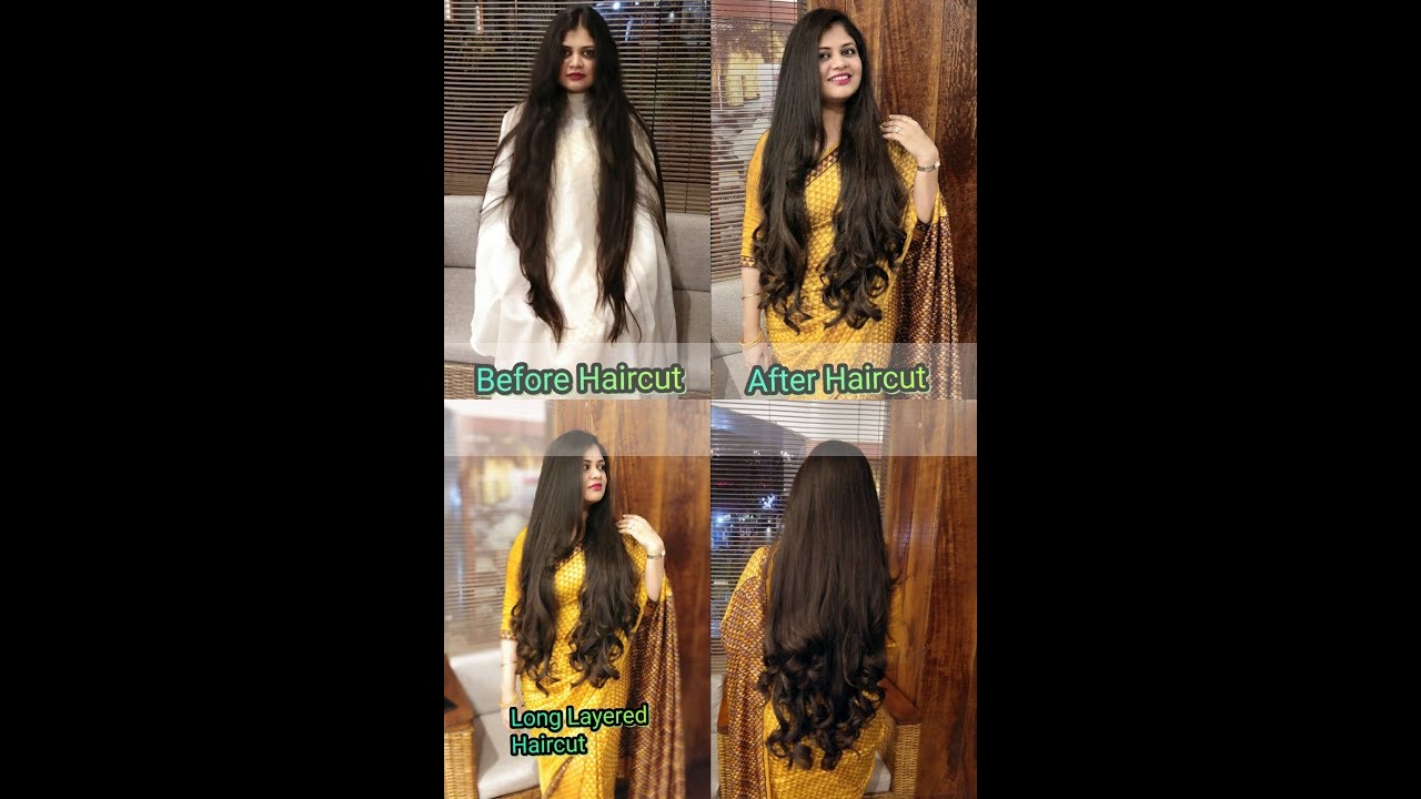 long haircut - extreme long hair - long layered haircut tutorial - Haircut Expert by Shyama's Makeov