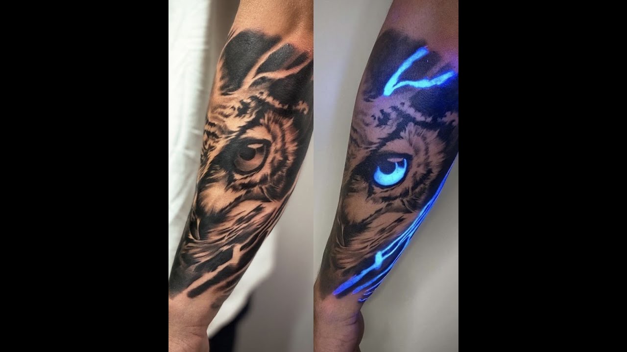 Beautiful Tattoos By @jjhalltattoo Using UV Sensitive Ink From Mom&rsquo;s Tattoo Ink!