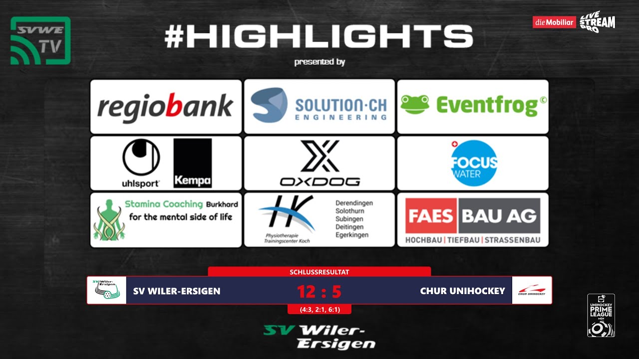 Alle Tore - SVWE vs Chur Unihockey - MS15 - 18.01.2025 17:00