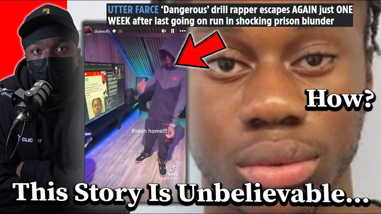 UK Drill Rapper Wastes No Time After Escaping Prison Twice In Days...