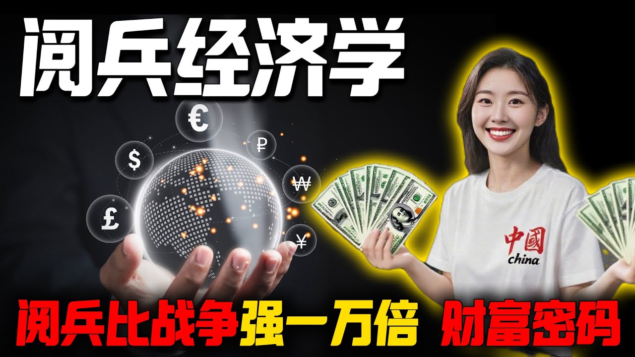 阅兵的财富密码，普通人有赚钱的机会吗？中国能把烧钱的军事游戏玩成最赚钱的生意。