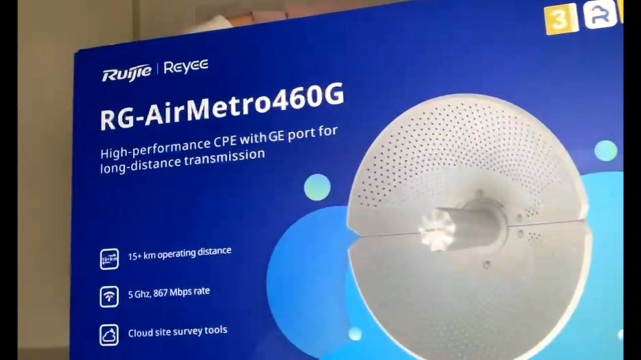 Ruijie Reyee RG-AirMetro460G Wireless Bridge PTP/PTMP CPE Unboxing