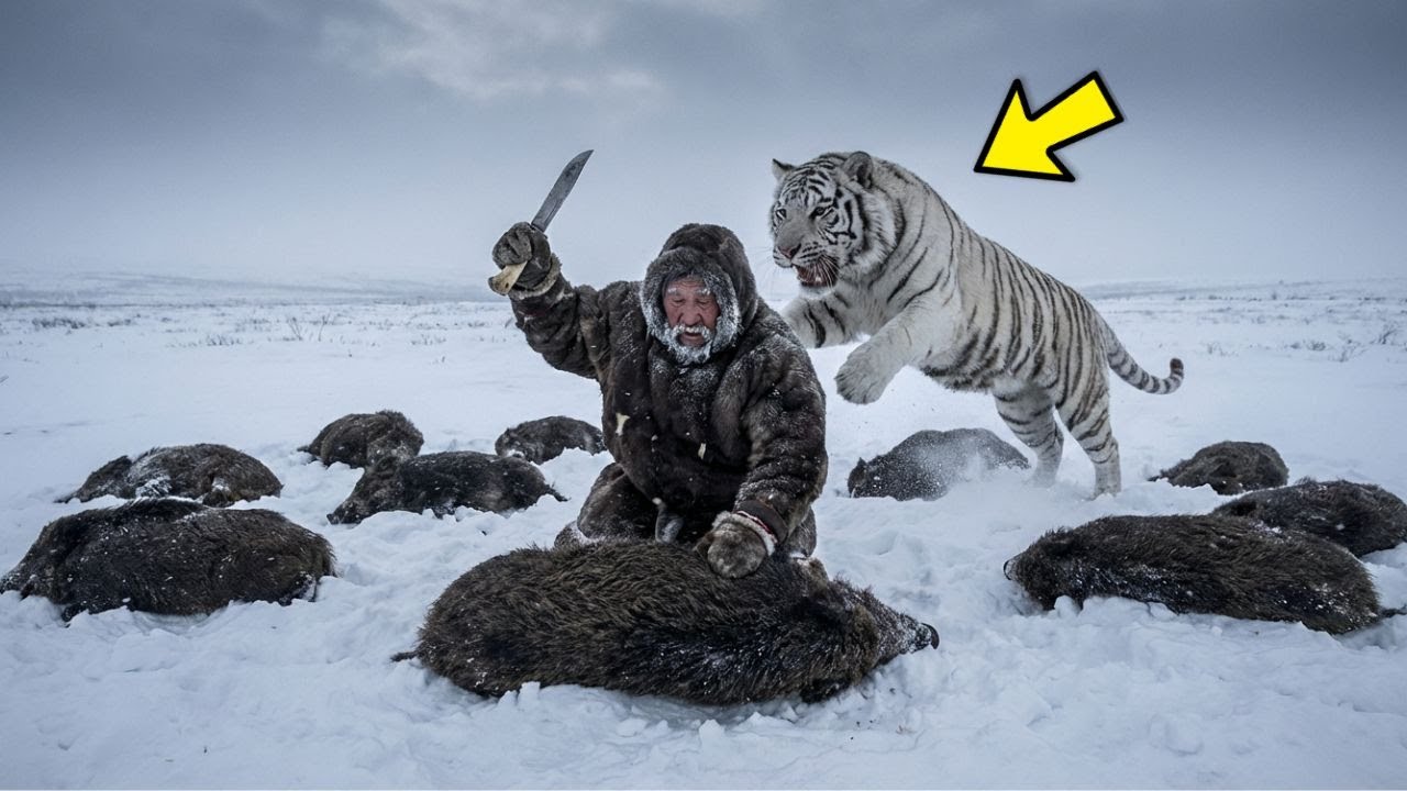 WDOWIEC JAKUT Stawia czoła 1000 DZIKOM 3000KG podczas POLOWANIA przy -79°C, by Nakarmić WNUCZKĘ ale…