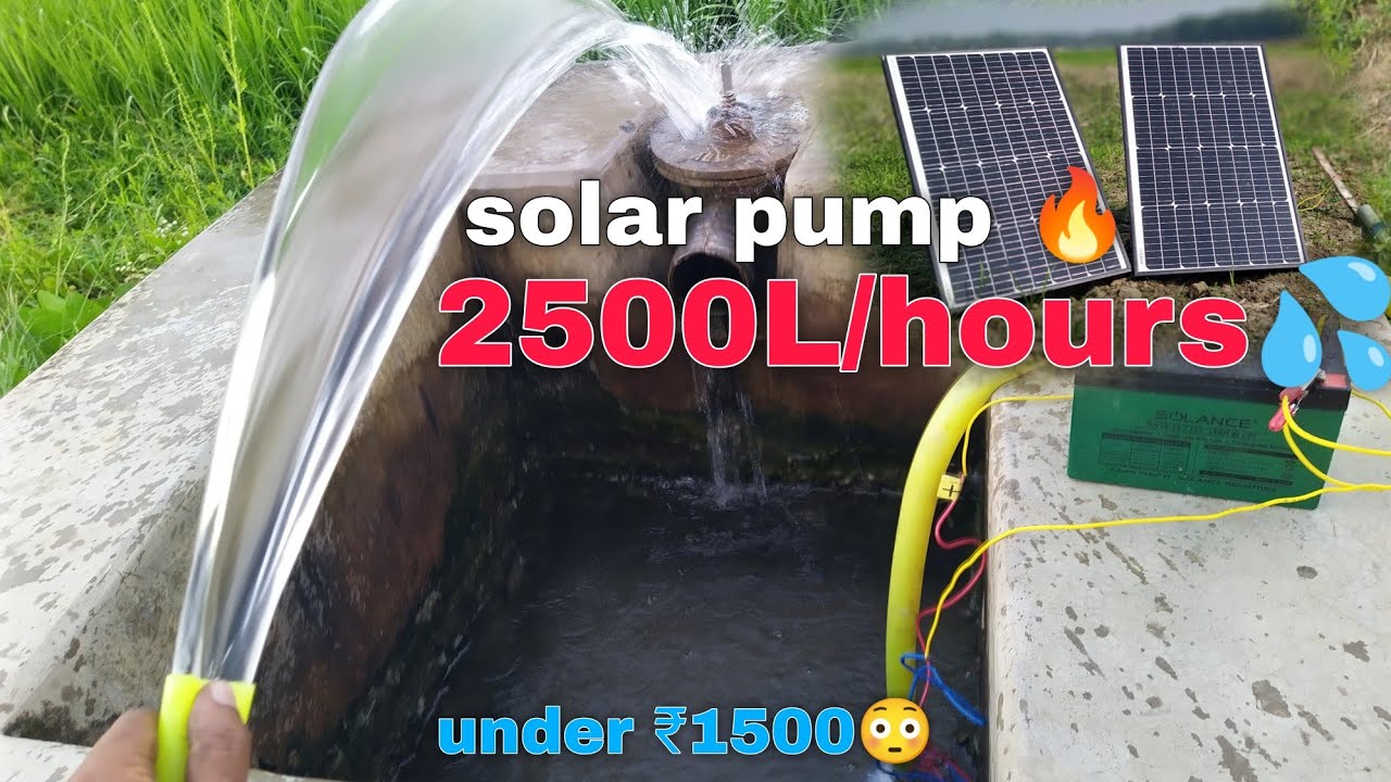 12v powerful bilge pump testing 🔥 | best affordable solar pump in india 😳