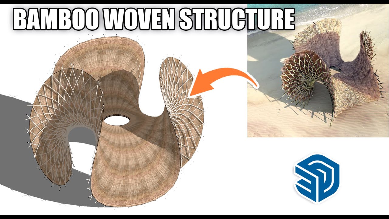 How to Create a Bamboo Woven Structure in SketchUp | Step-by-Step Tutorial