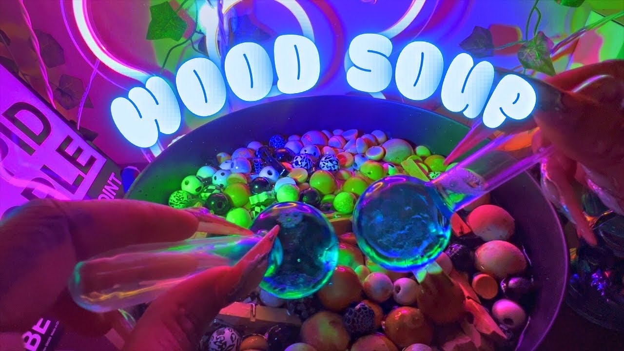 ASMR | Relaxing WOOD SOUP for sleep  | BRAIN MASSAGE | Deep Sleep & Relaxation | Dark Screen